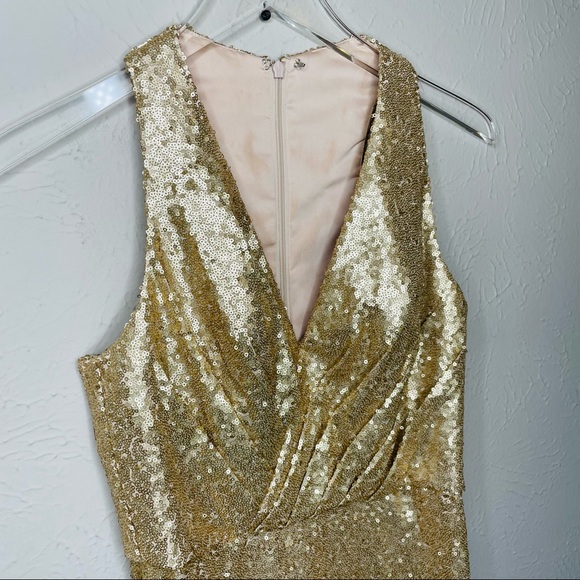 Bari Jay gold sequin dress - Picture 3 of 11